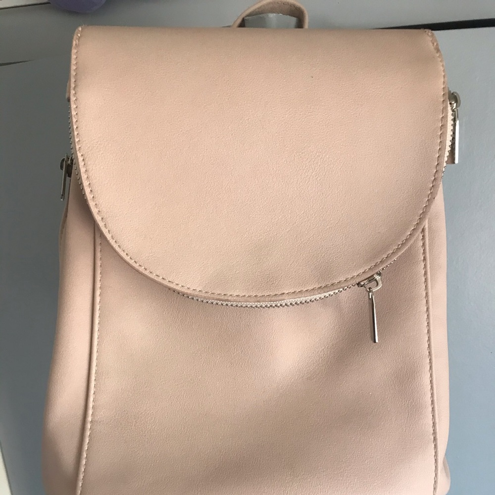 Mossimo pink leather mini backpack